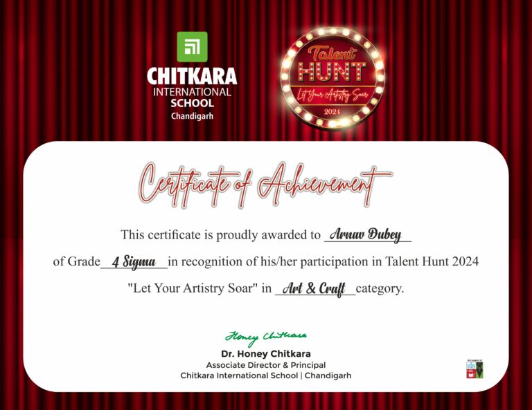 Talent Hunt Certificate